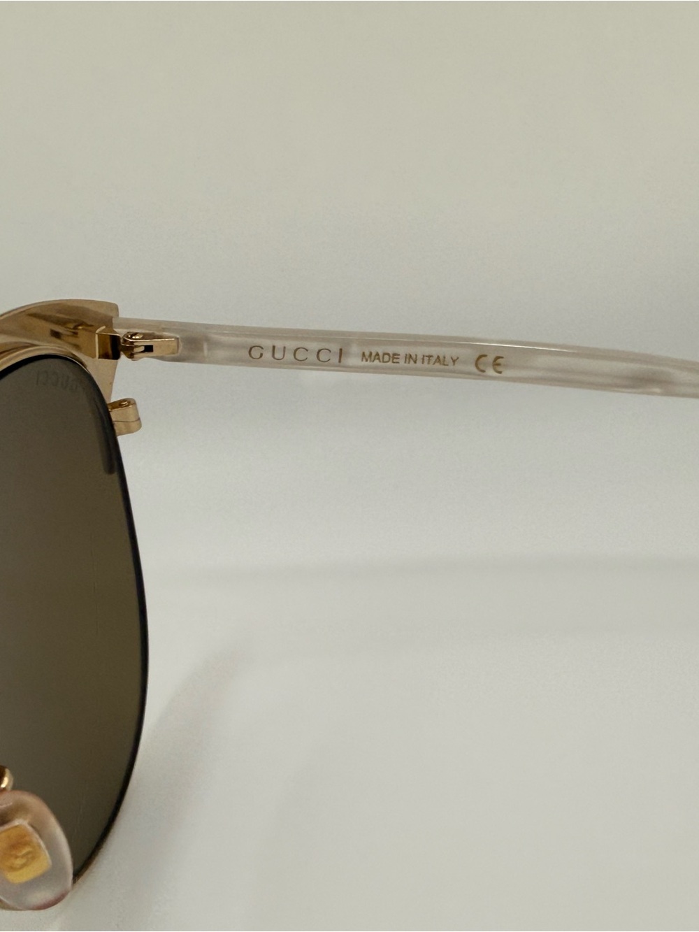 Gucci GG0246SA 003 Gold Brown Sunglasses 57mm with Original Case - Picture 5 of 6